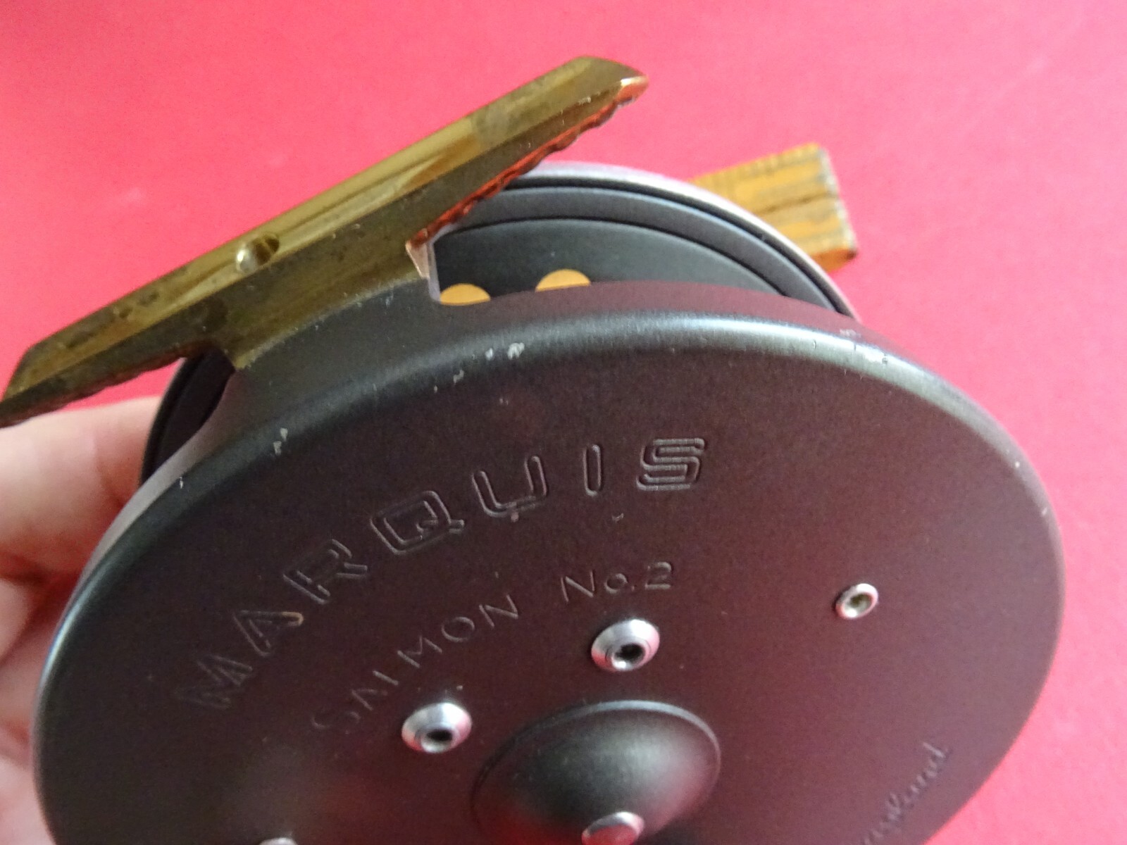 A VERY GOOD VINTAGE LIGHTLY USED HARDY MARQUIS SALMON NO.2 FLY FISHING REEL