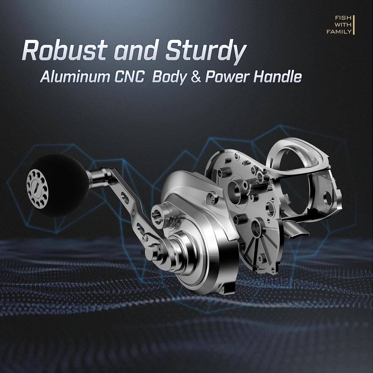 Low Profile Casting Reel for Musky – 6.6:1/8.1:1 Gear Ratio-~