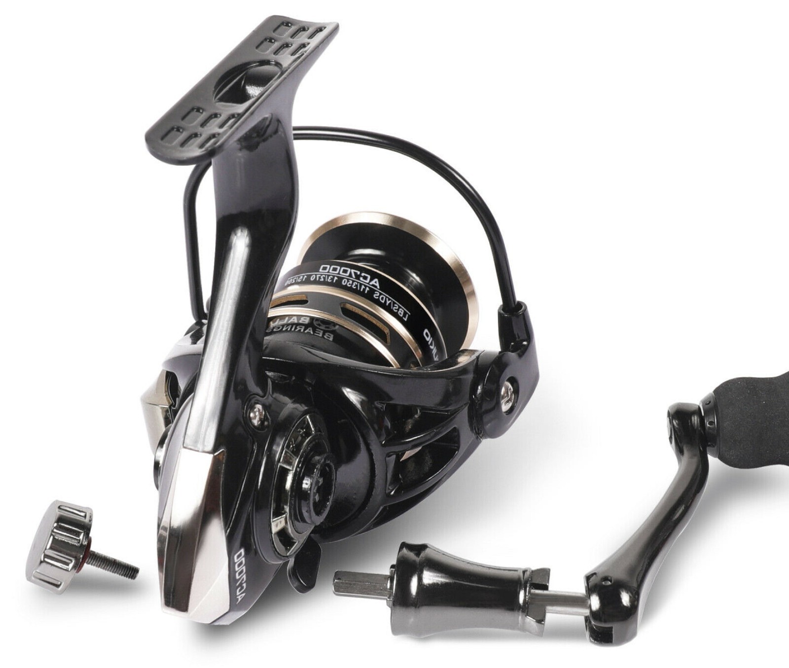 12BB Spinning Fishing Reel 5.2:1 Freshwater Saltwater Right Left Metal Spool New