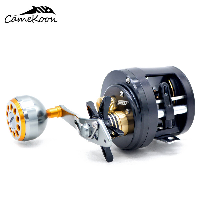 CAMEKOON Trolling Fishing 6:1 Gear Ratio Metal Round Saltwater Baitcasting Reels