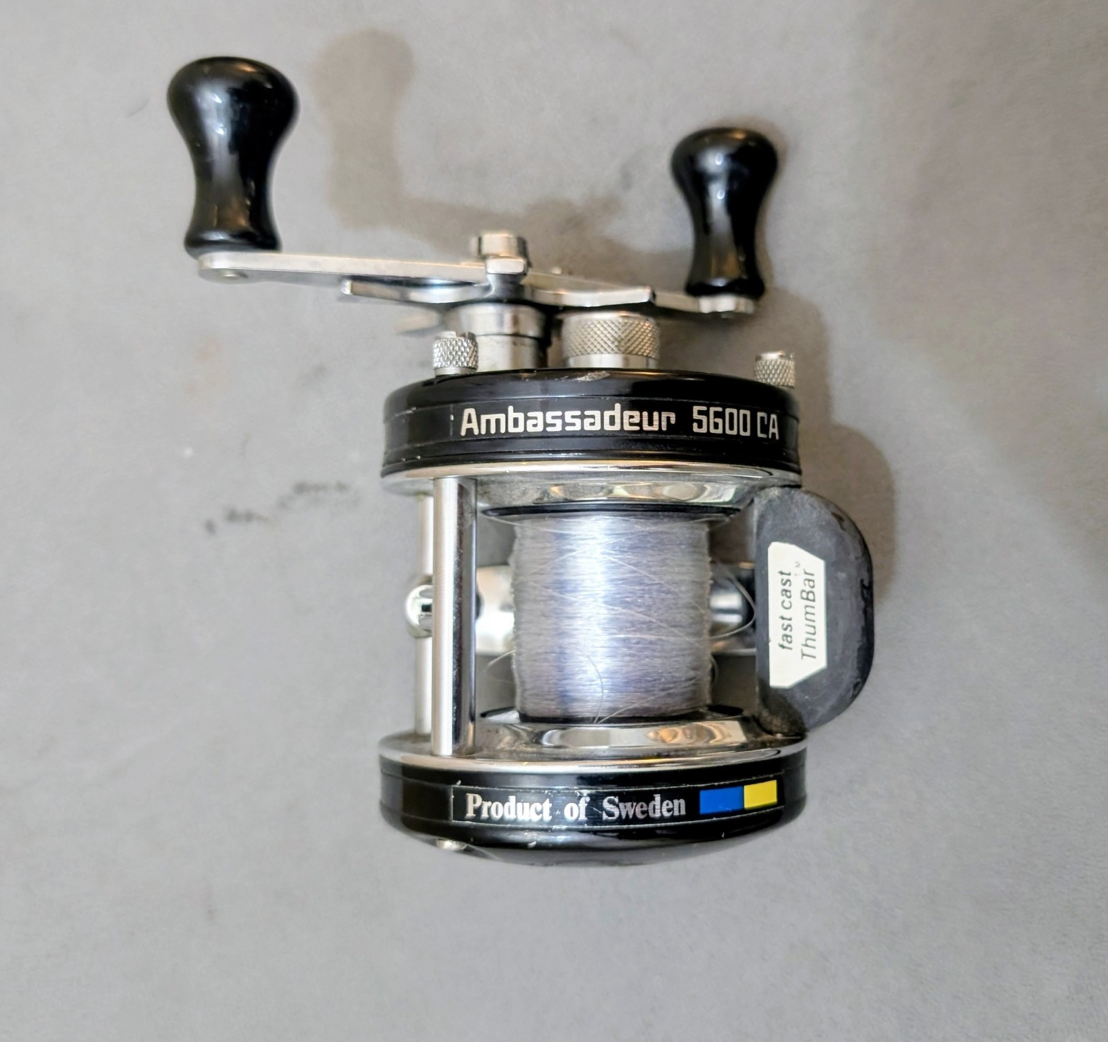 ABU GARCIA AMBASSADEUR 5600 CA BLACK 781000 USED CLEAN WORKING PLUS LINE