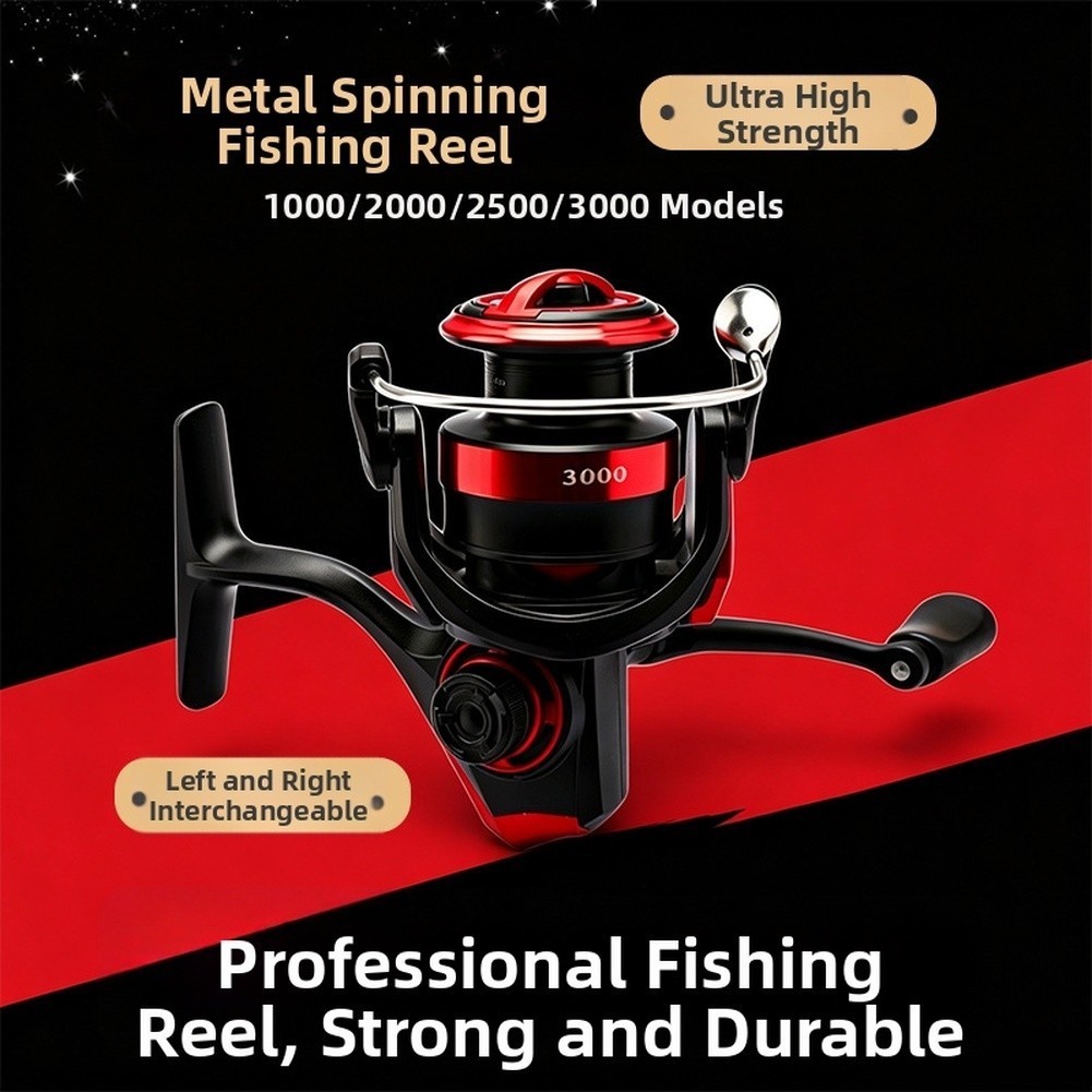 Ultralight Fishing Reel Folding Handle Arm Light And Effortless For Luya Pole