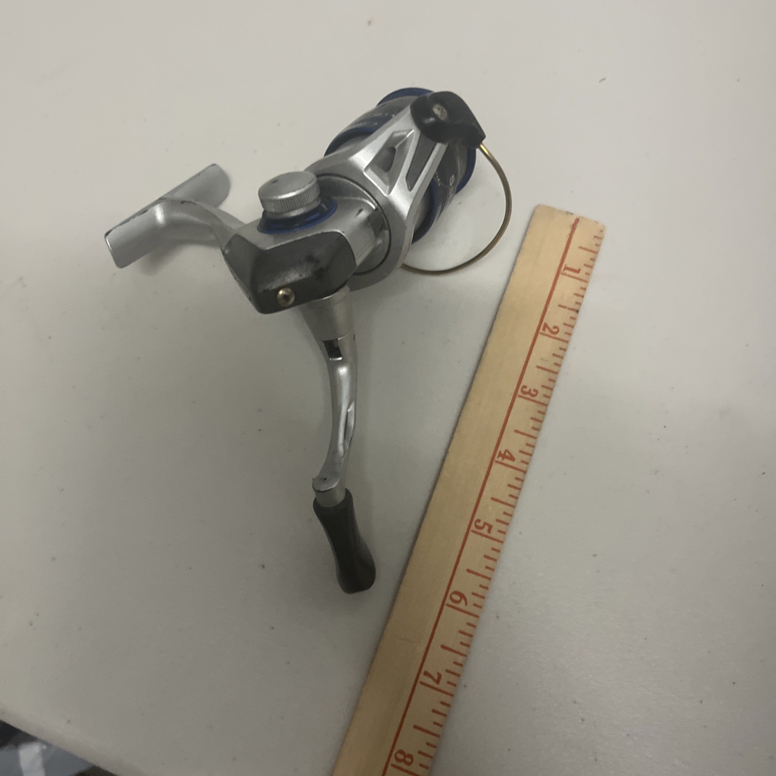 Okuma Safina SNA-25 Spinning Reel Cast Fishing Silver & Blue 1-Bearing *GOOD*