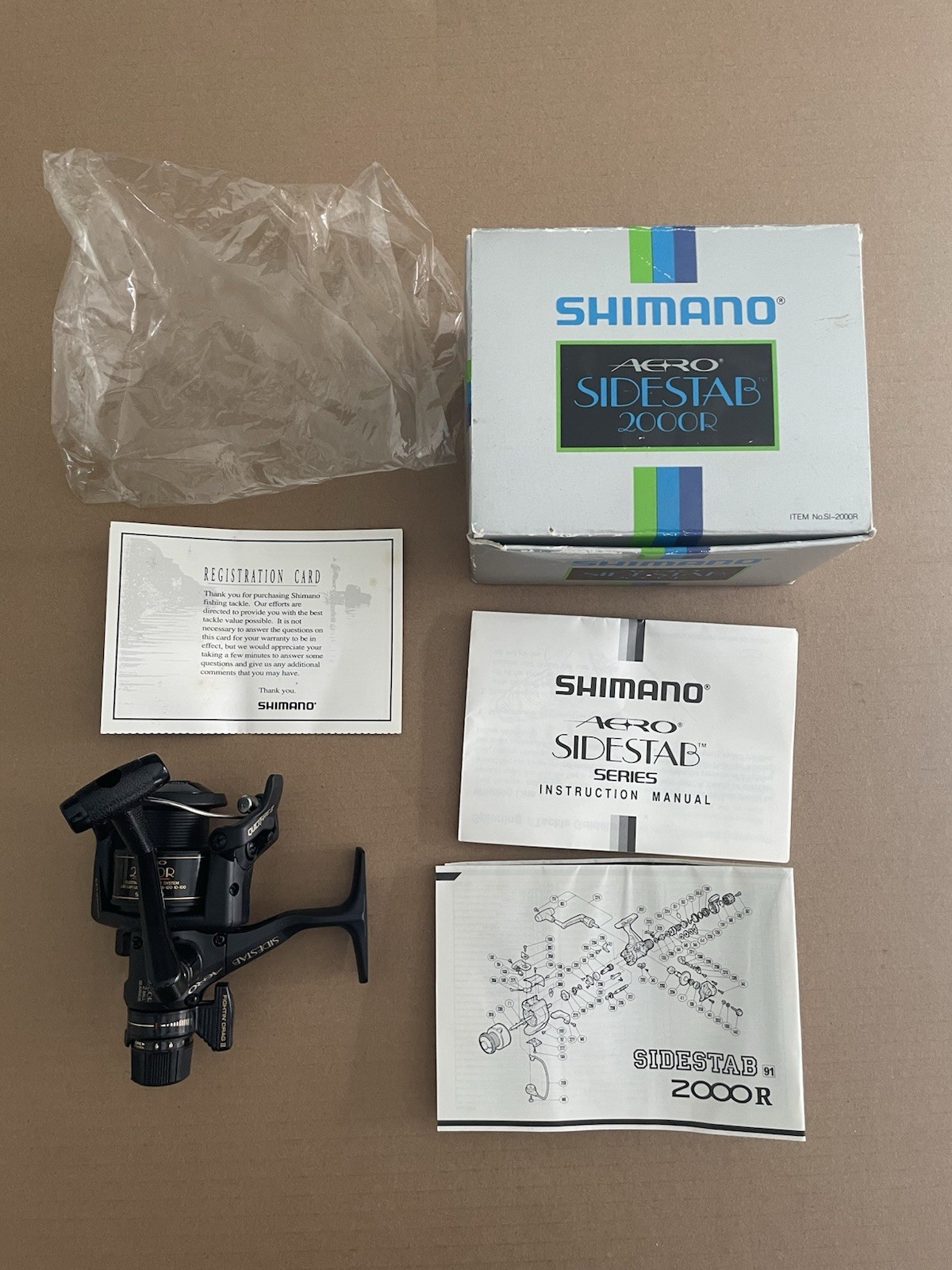 Shimano Aero SidesTab 2000R Fishing Reel Made In Japan Brand New Early 1990’s