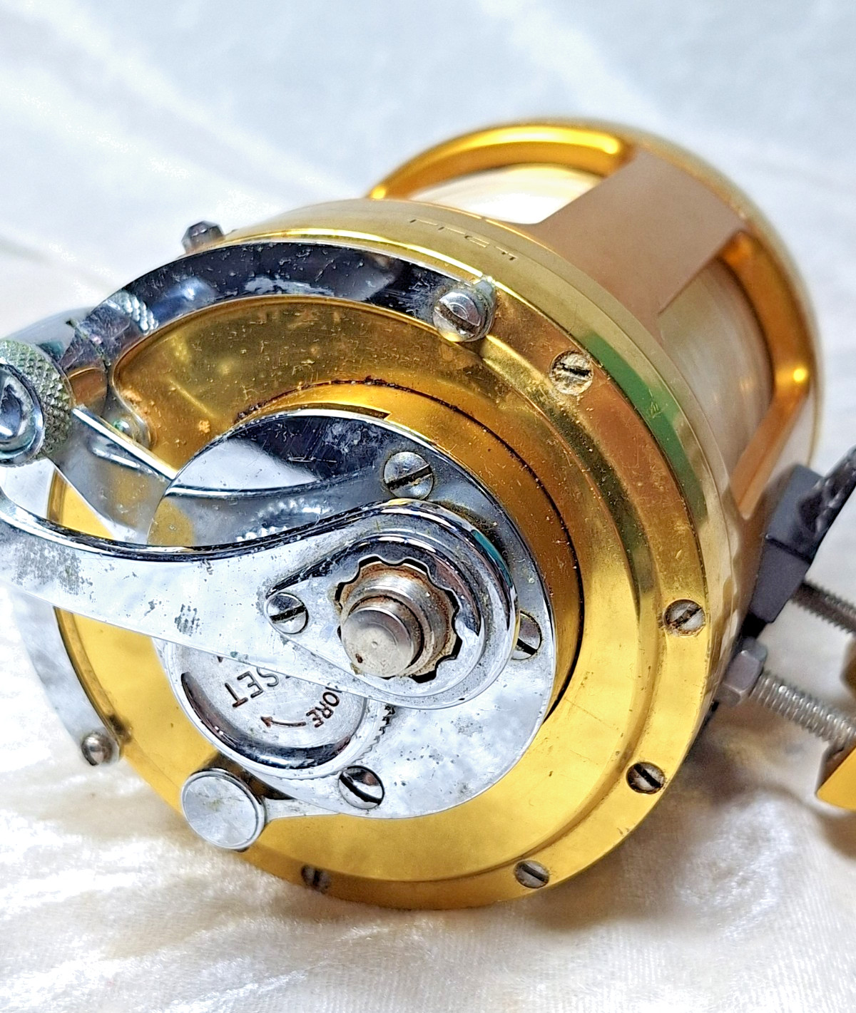 PENN International 50W Fishing Reel W/ Gold Tiburon Frame Upgrade