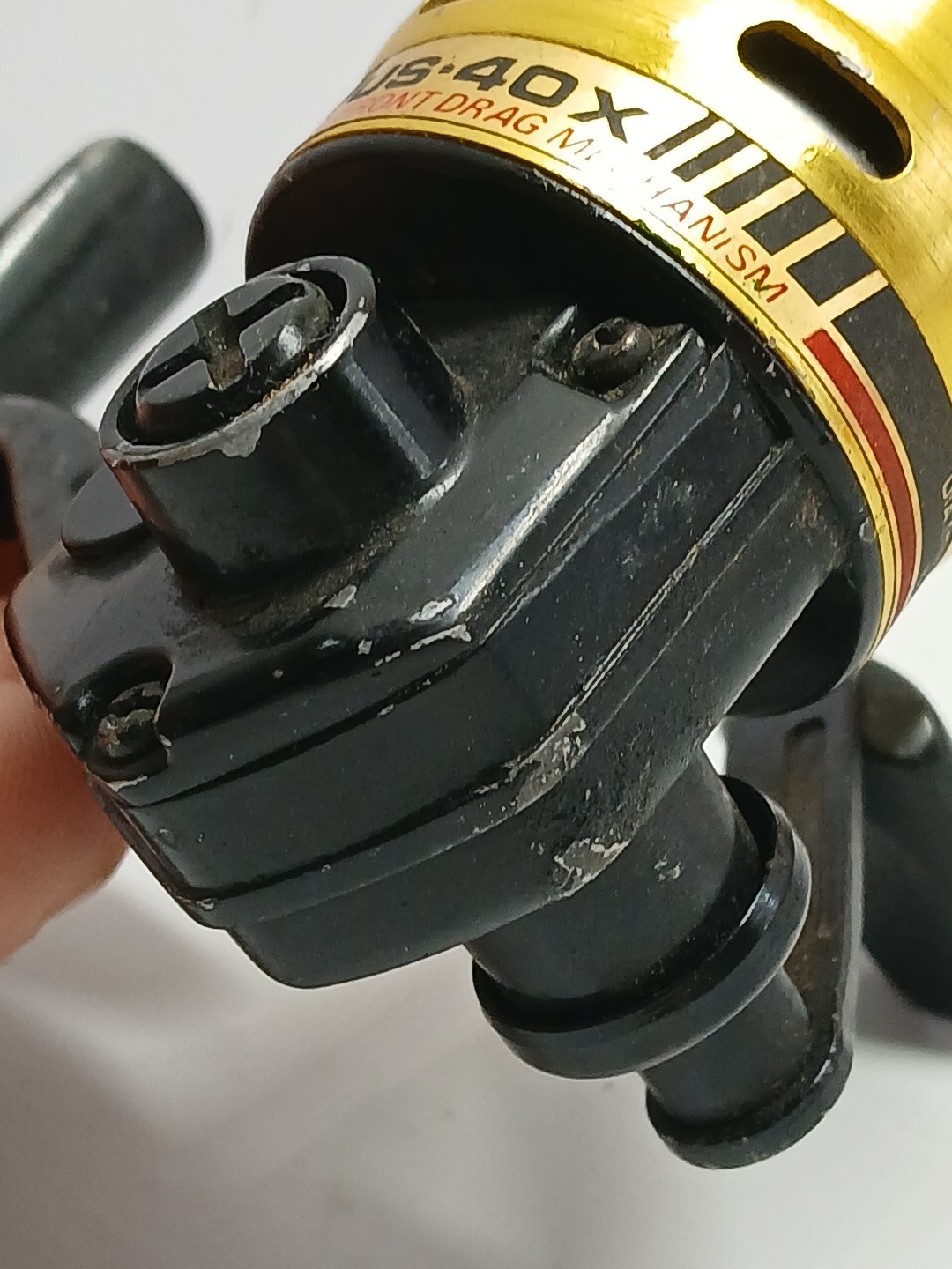 Vintage Gold Daiwa Us40 Reel -Mark Of Precision underspin trigger cast Reel