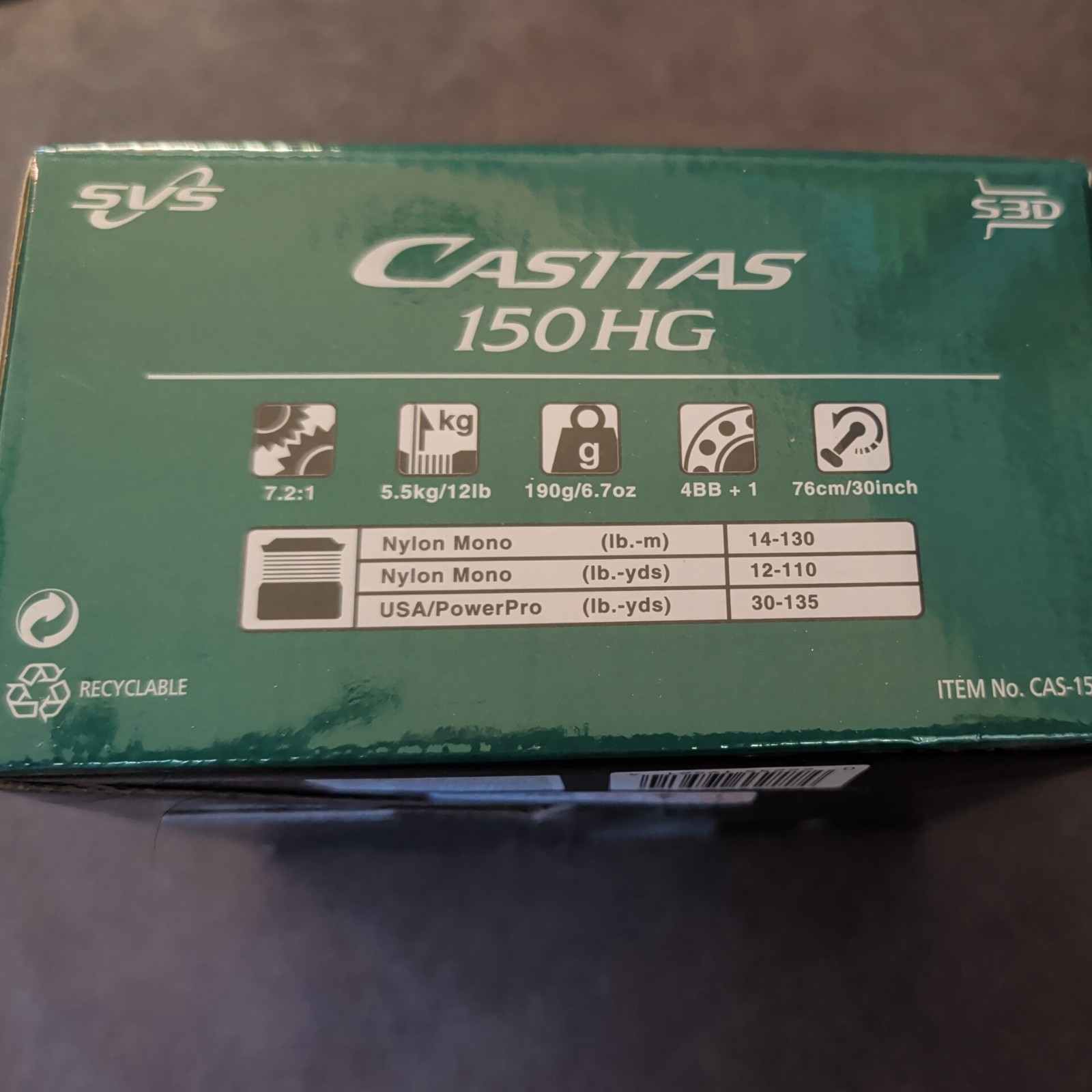 SHIMANO CASITAS 150 HG Baitcasting Fishing Reel