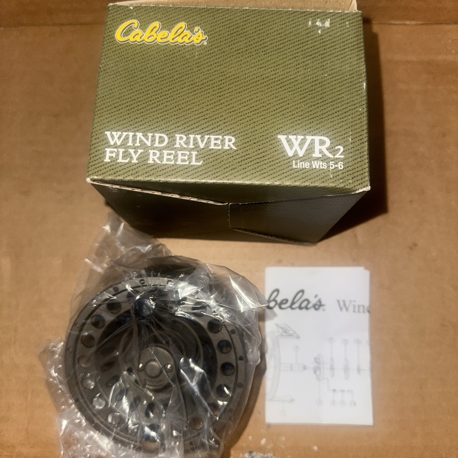 Cabela’s WR2 Wind River 2 Fly Fishing Reel wts 5-6 Vintage New in Box