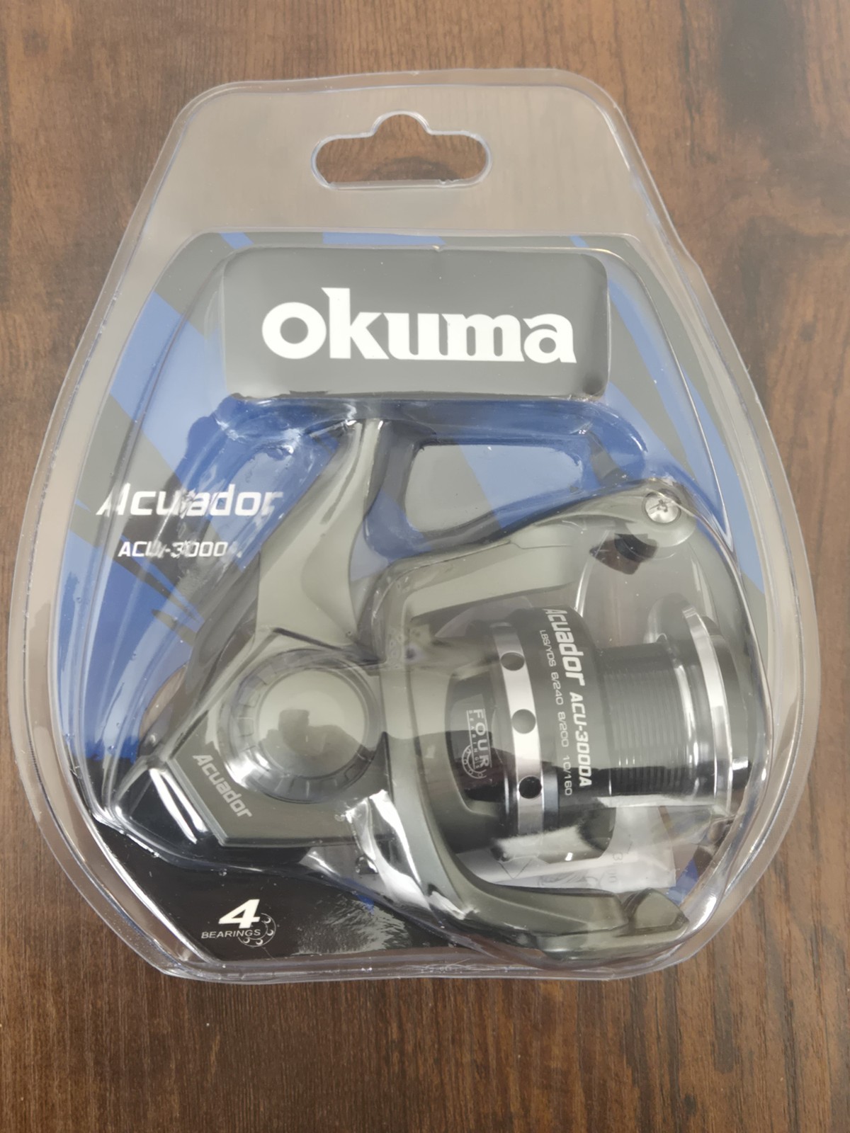 OKUMA ACUADOR ACU-3000A SPINNING REEEL ( NEW ) 4 BALL BEARING