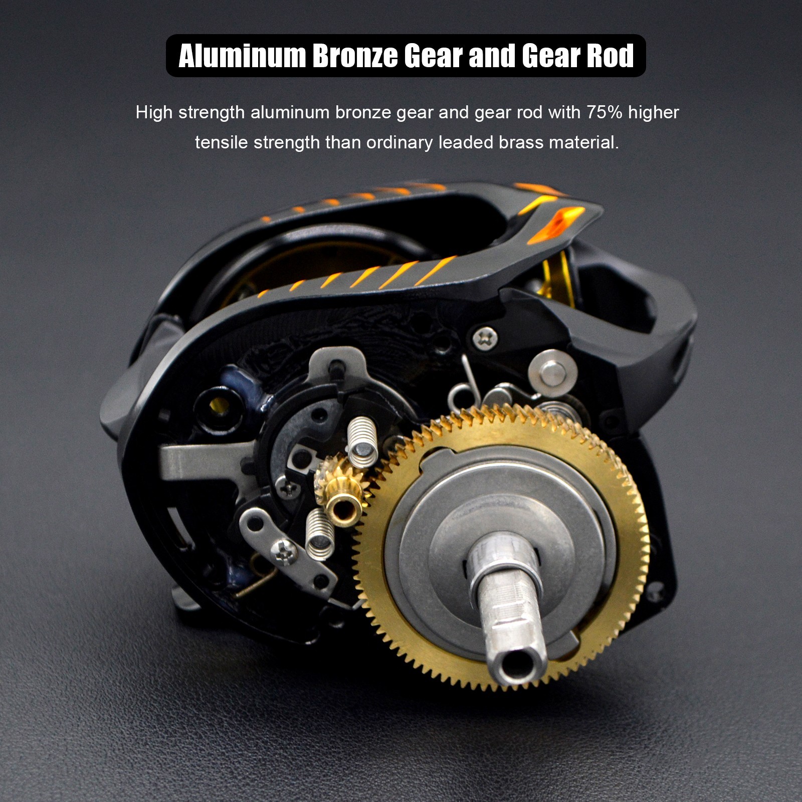 CAMEKOON Sea Cobra 400 Baitcaster Fishing Reel Synchronized Level Wind 35lb Drag