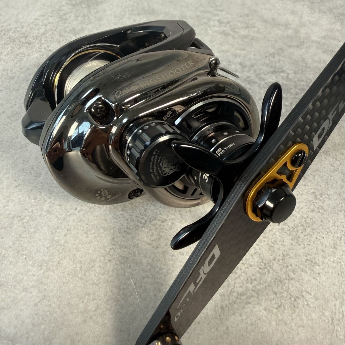 Abu Garcia Revo Big Shooter Compact Right Hand Custom DFL Handle From Japan Used