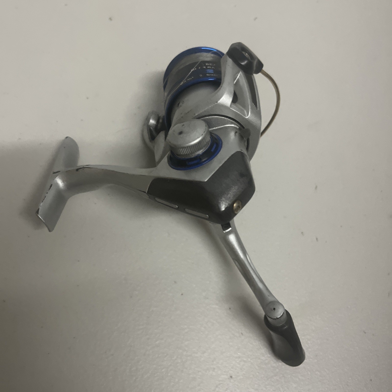 Okuma Safina SNA-25 Spinning Reel Cast Fishing Silver & Blue 1-Bearing *GOOD*