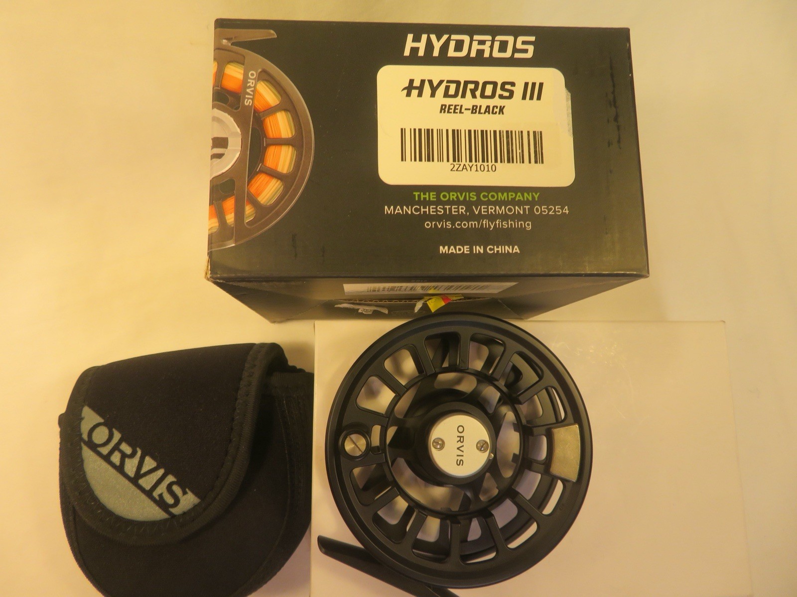 Orvis Hydros Fly Reel, Size III, Black Color, Brand New In Box! #7017