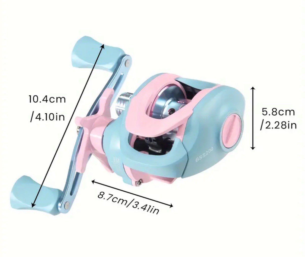 HAUT TON Blue Sky Sakura 7.2:1 Gear Ratio Baitcasting Reel Left H