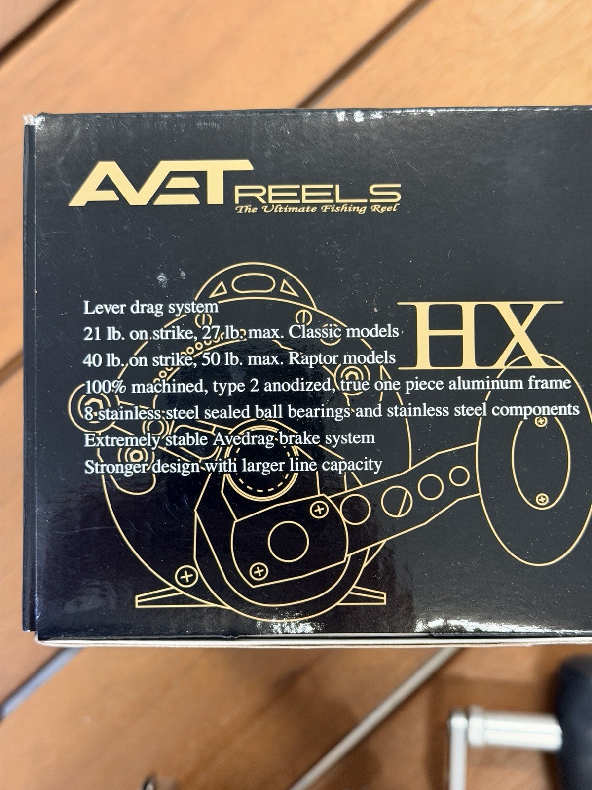 AVET RAPTOR HXW 5/2 TWO SPEED REEL SILVER, Spooled 100 Lb Hollow Core + Cover