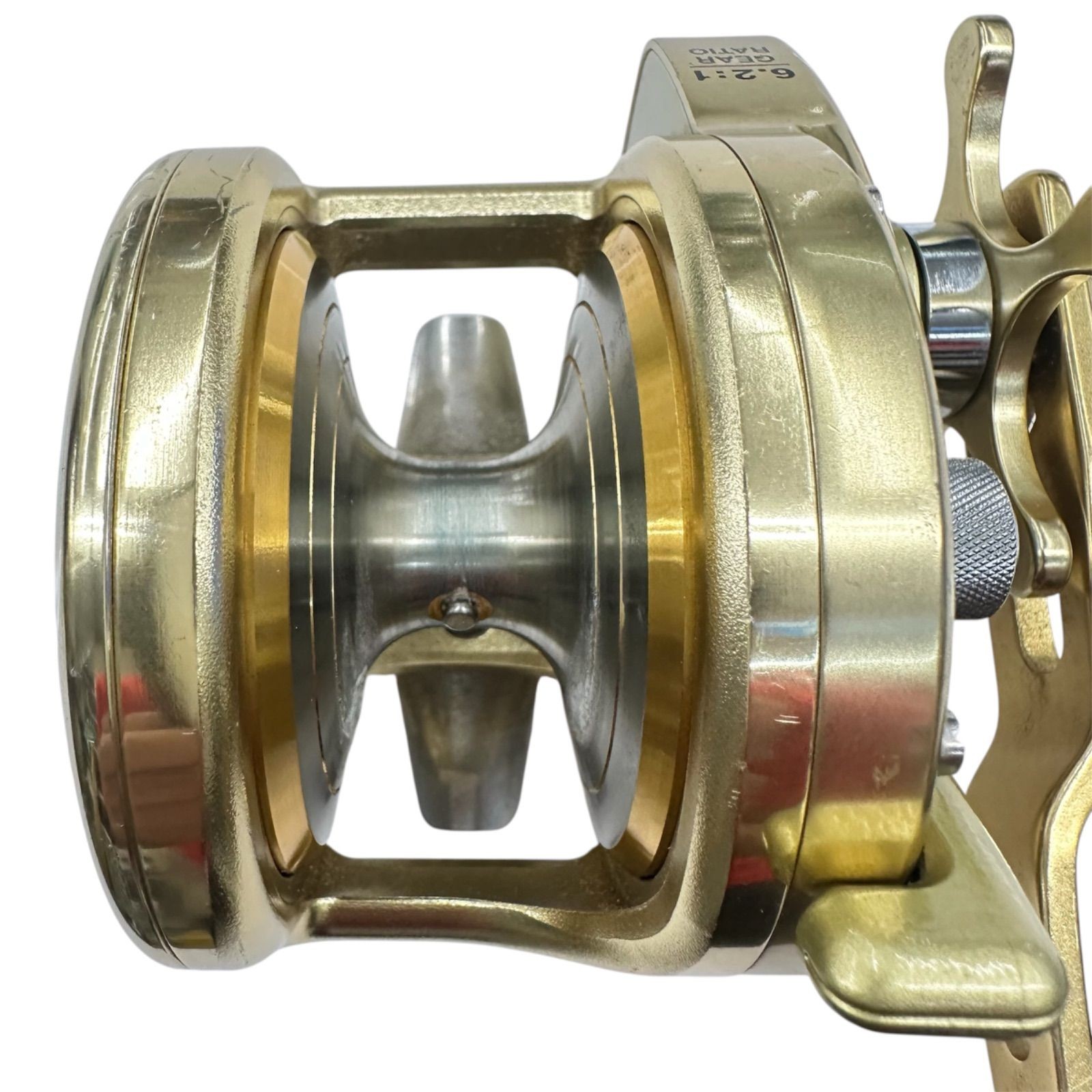 [Used] Shimano 03 Ocea Jigger NR 2000 Jigging Saltwater Reel Gold – From JAPAN