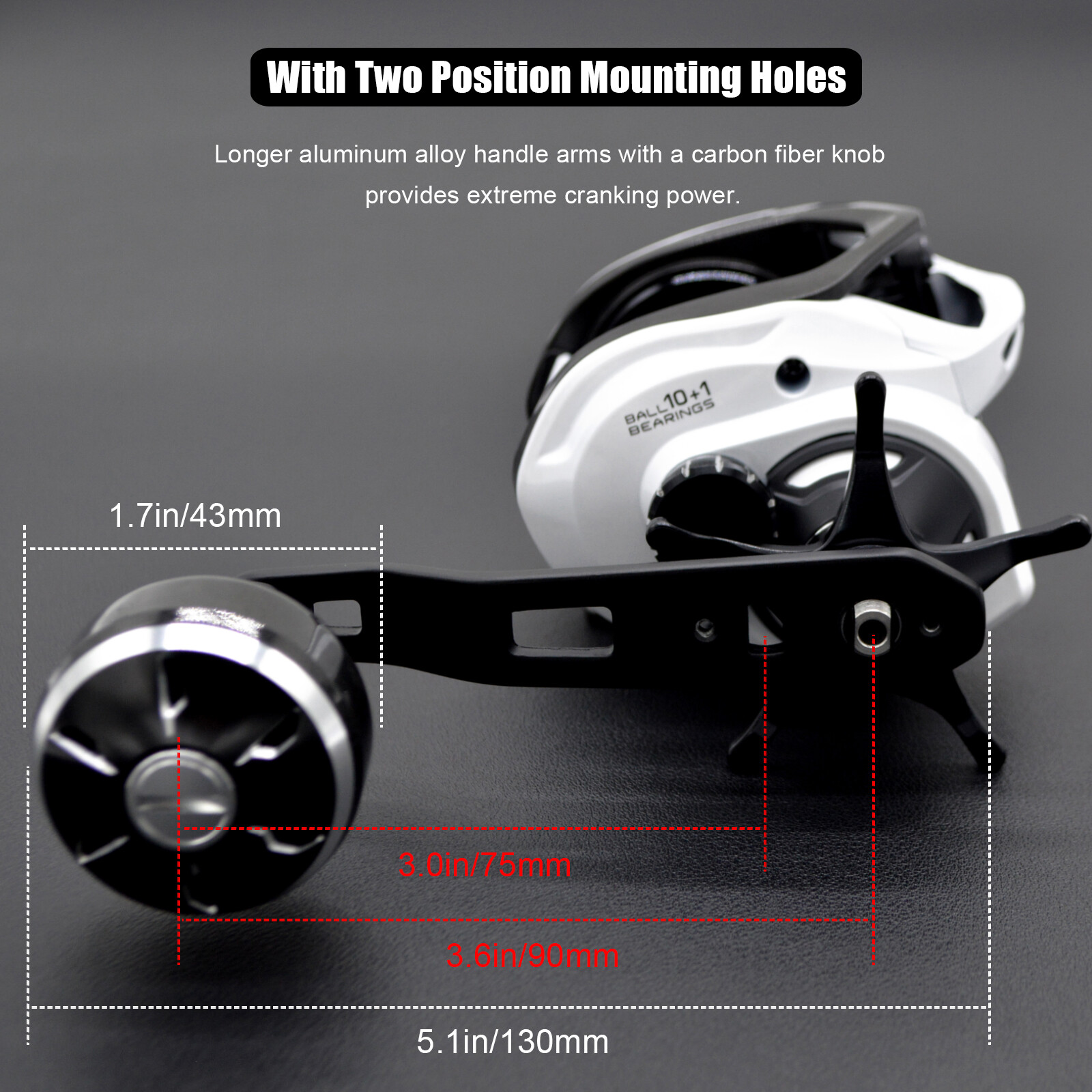 CAMEKOON 400 Size Saltwater Baitcasting Fishing Reels 7.2:1 High Speed 35LB Drag