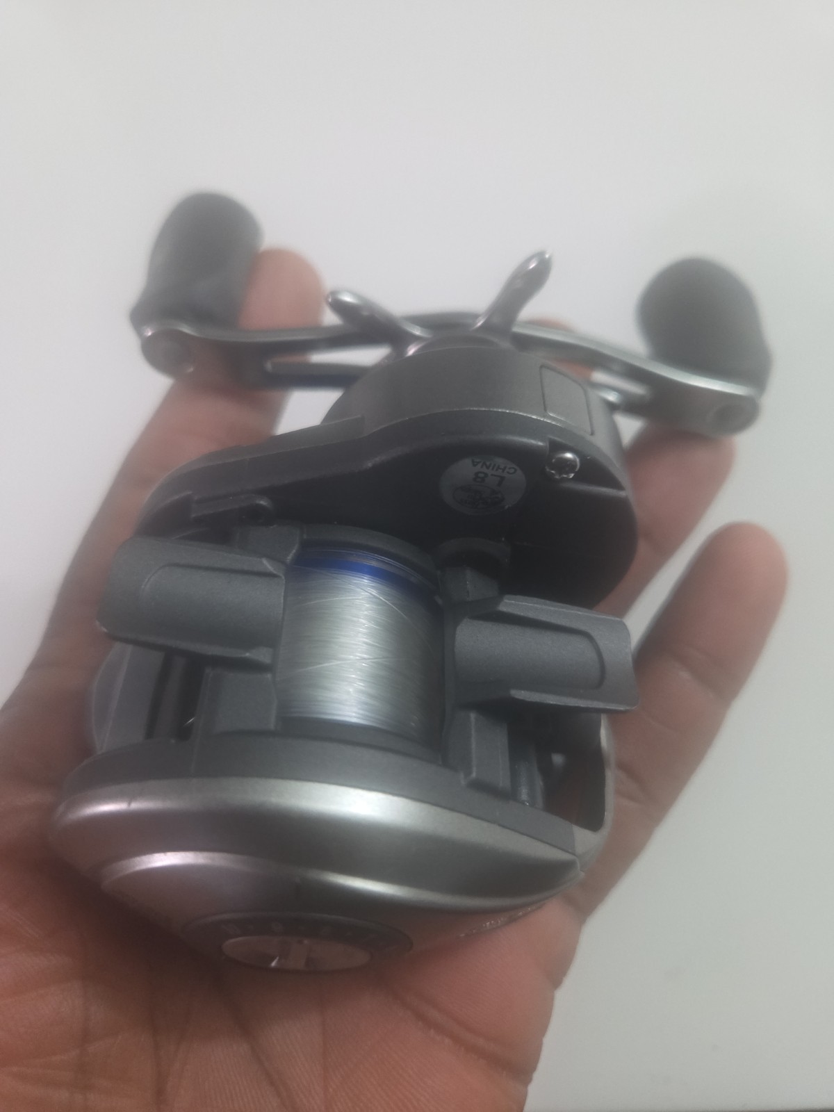 BASS PRO SHOP PQE10HA DBS Bait High Speed Reel 7 Bearing System NiceSilverblue