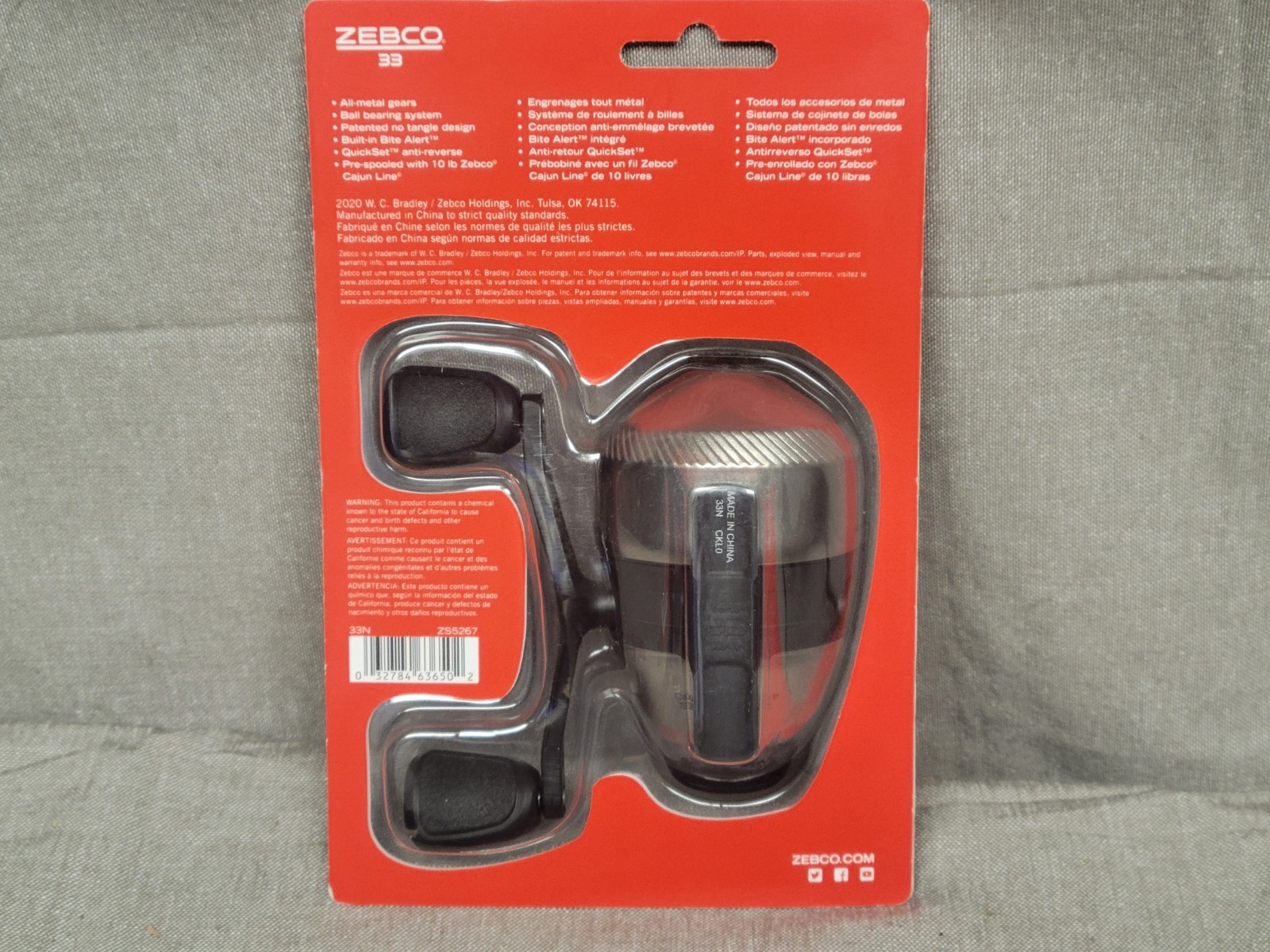 Zebco 33 Spincast Fishing Reel All Metal Gears – 10lb Line Model: ZS5267 New