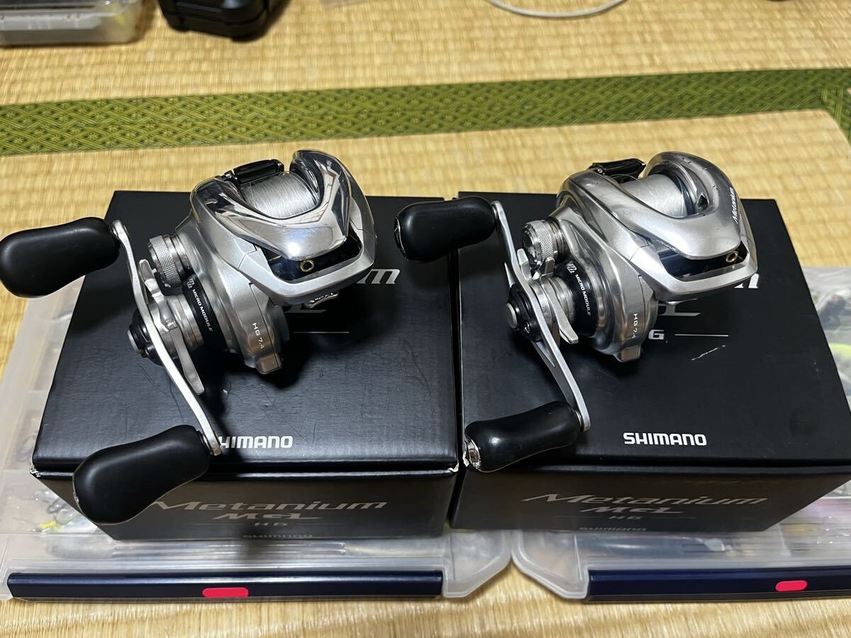 SHIMANO 16 Metanium MGL HG 7.4 Bait Reel Right Handle 2-Piece Set