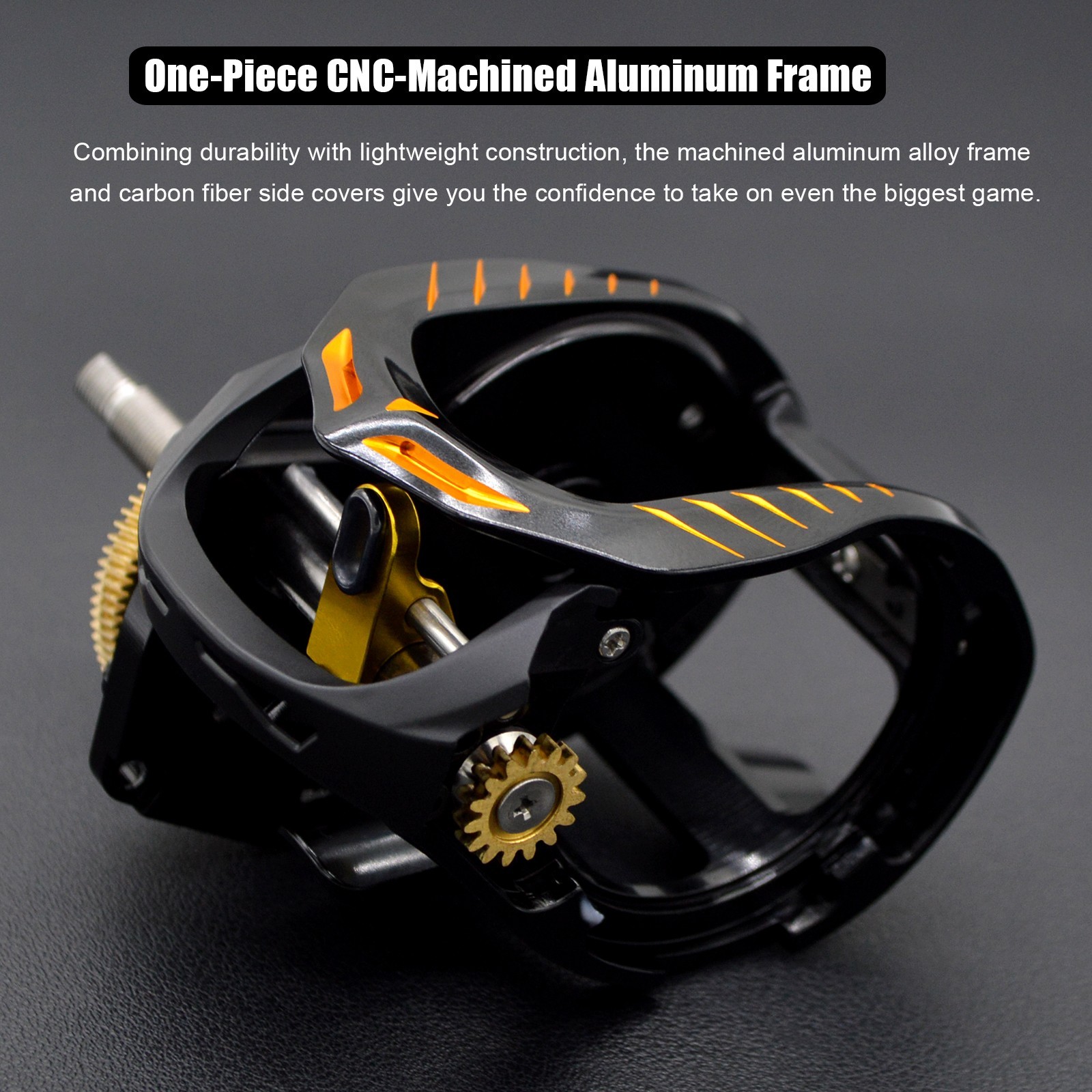 CAMEKOON Sea Cobra 400 Baitcast Fishing Reel Drag Clicker Aluminum Body 10+1 BBs