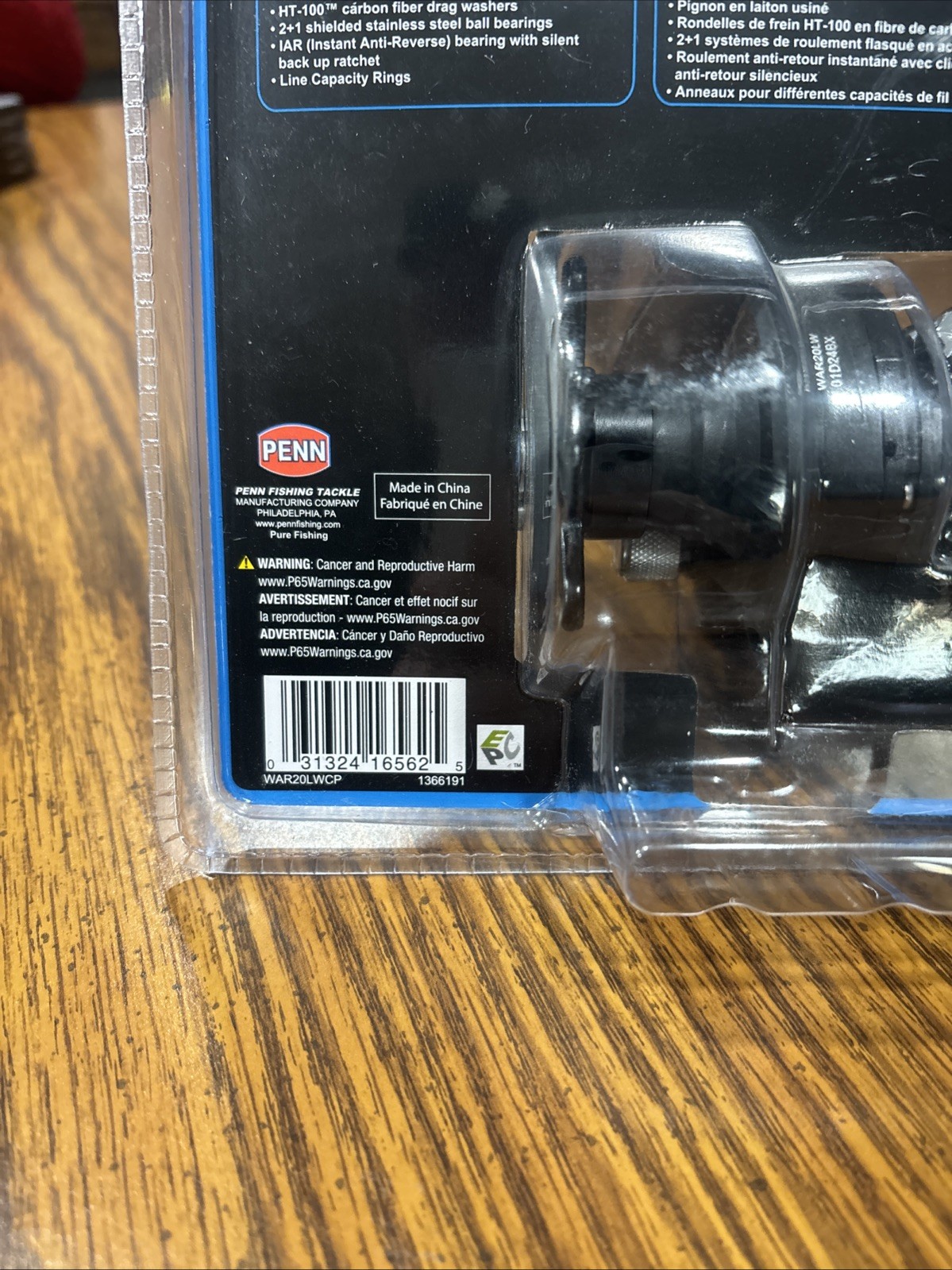 Penn Warfare Star Drag Level Wind Conventional Reel WAR20LW-New Sealed Saltwater