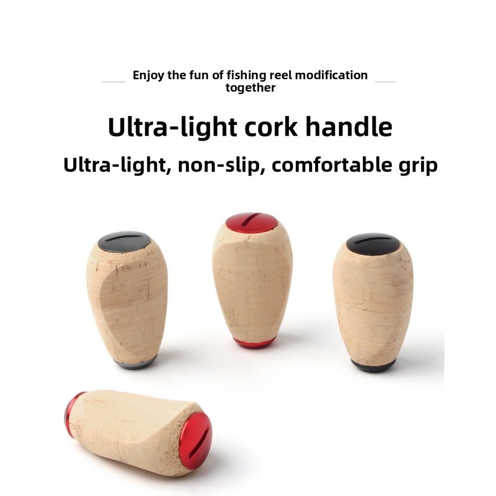 Ergonomic Cork Handle Knob for Fishing Reels Fits Most For Baitcasting Models