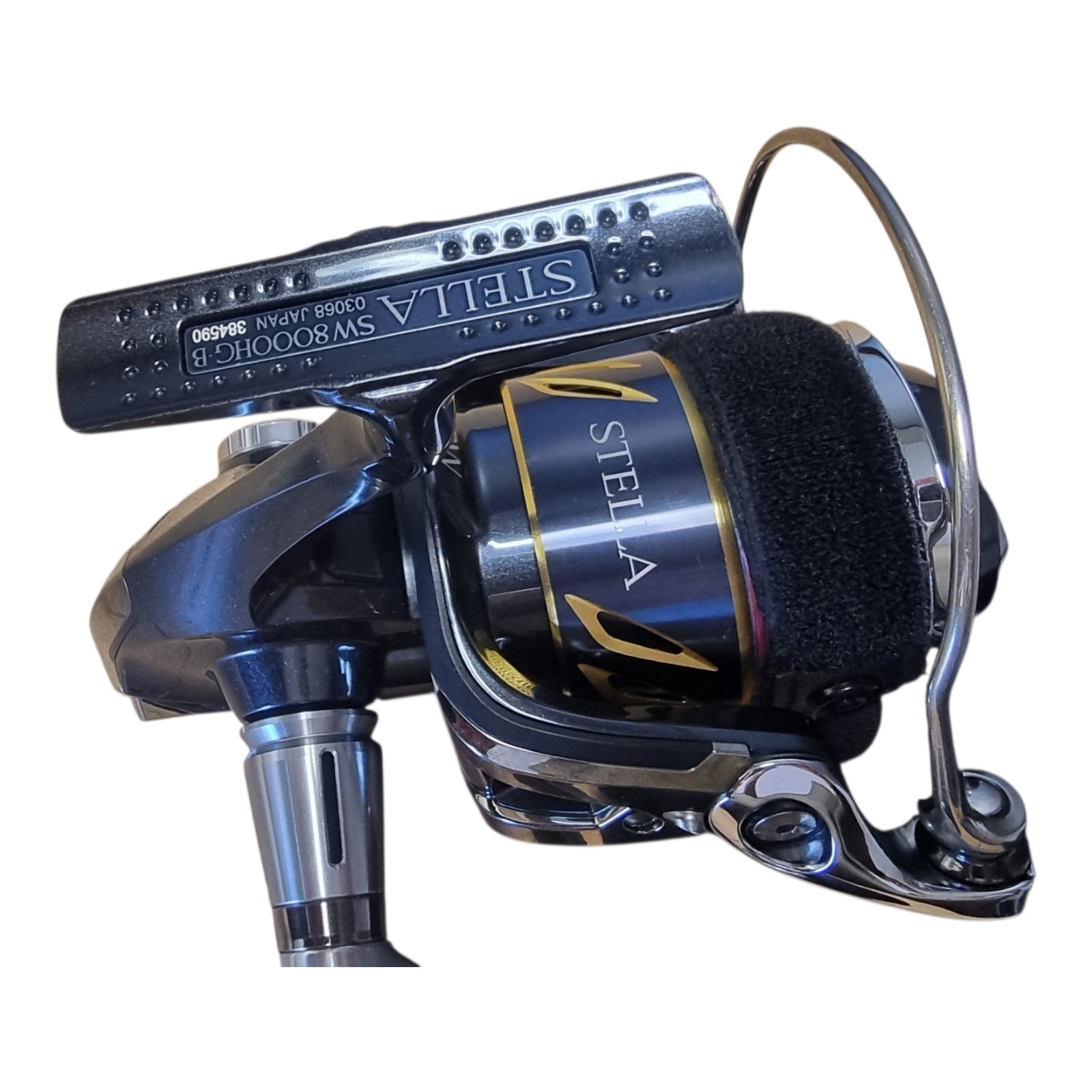 SHIMANO STELLA SW 8000HG + 50lb braid Yumeya Knob – Japan Import – spin reel A+