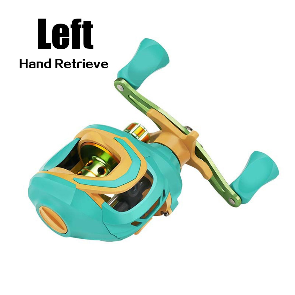 Colorful Baitcast Reel Gear Ratio 7.2:1 Ball Bearings3+1 Drag18 LB Fishing Reels