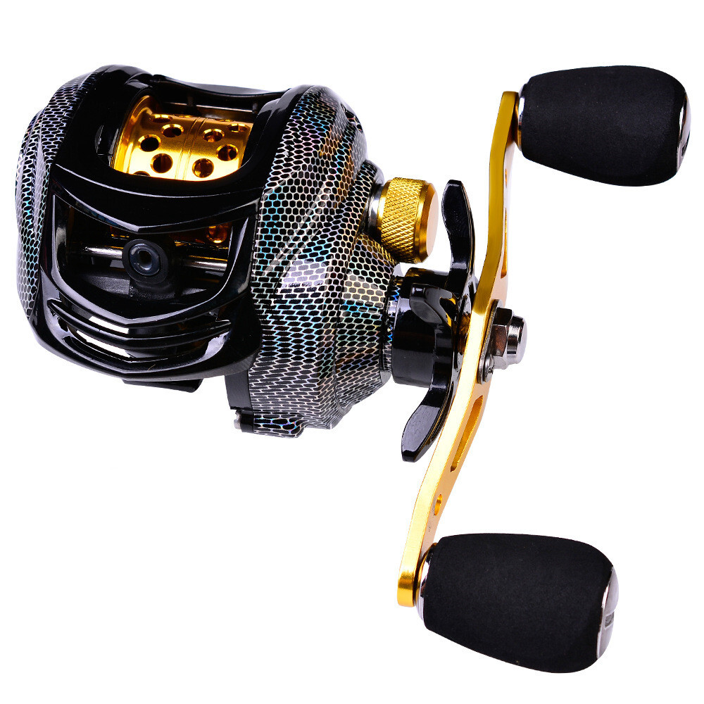 Metal Baitcasting Reel 7.2:1 Lure Reel 18 Ball Bearings Fishing Reels 22lb Drag