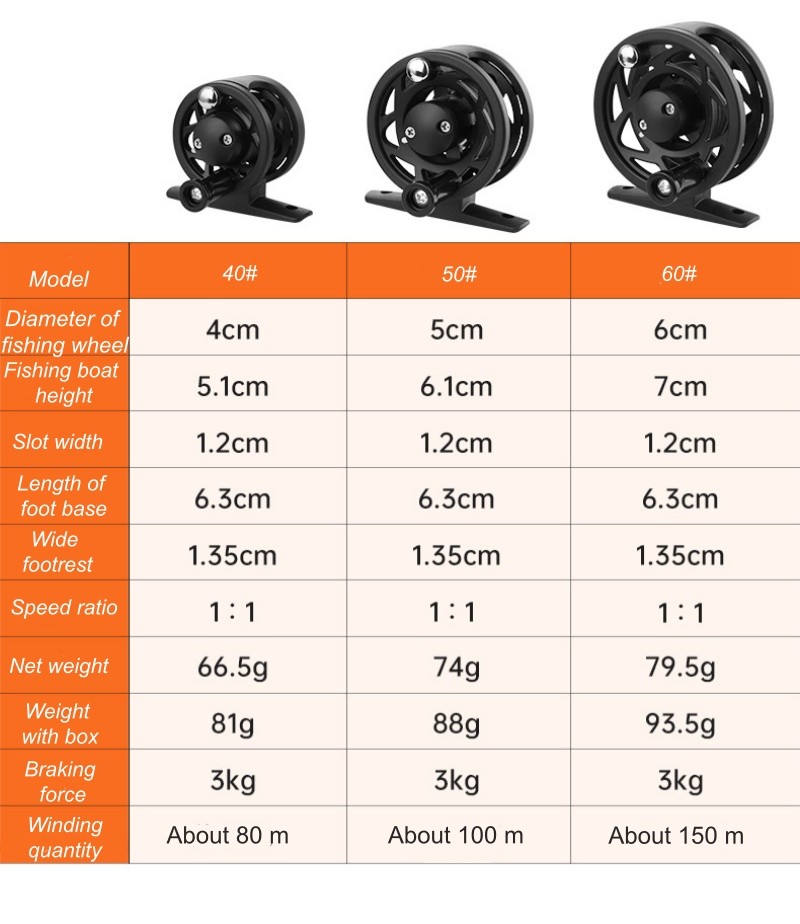 1pcs Fly wheel with force-releasing plastic flying fishing wheel fishing gear