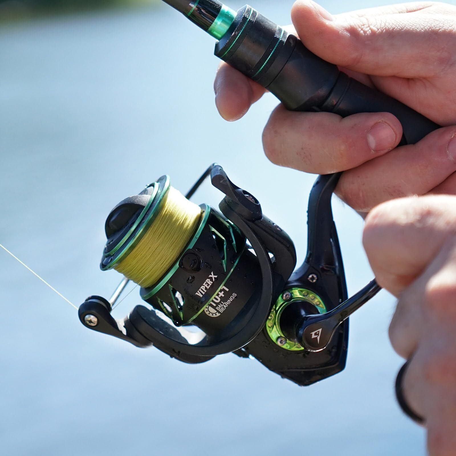 Piscifun Viper X Spinning Reel, 5.2:1, Carbon Fiber 33 LB Max Drag,500 Series