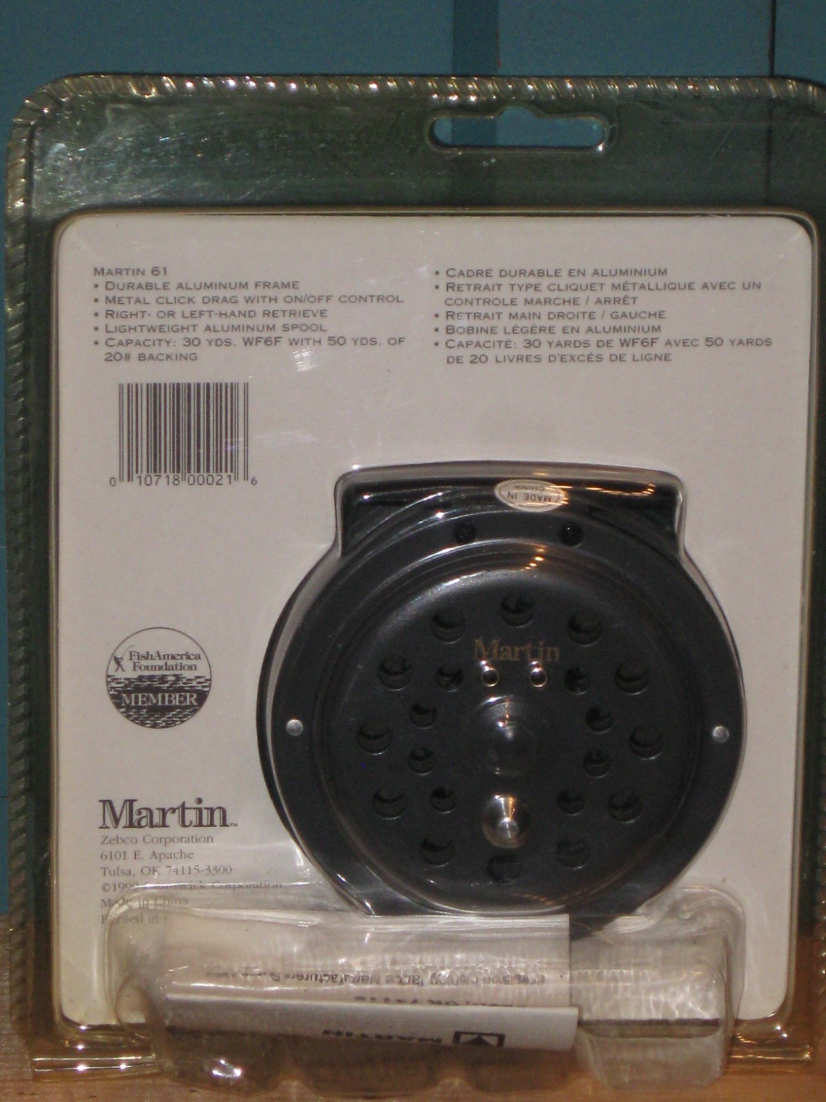 Vintage Martin Classic Fly Tackle Model 61 Fly Reel Left Or Right Retrieve NIP!!