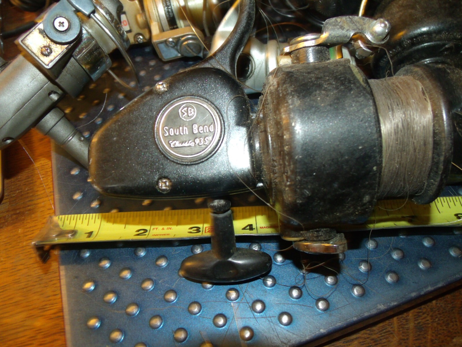 6 Spinning Reels Lot used parts ?? zebco south bend