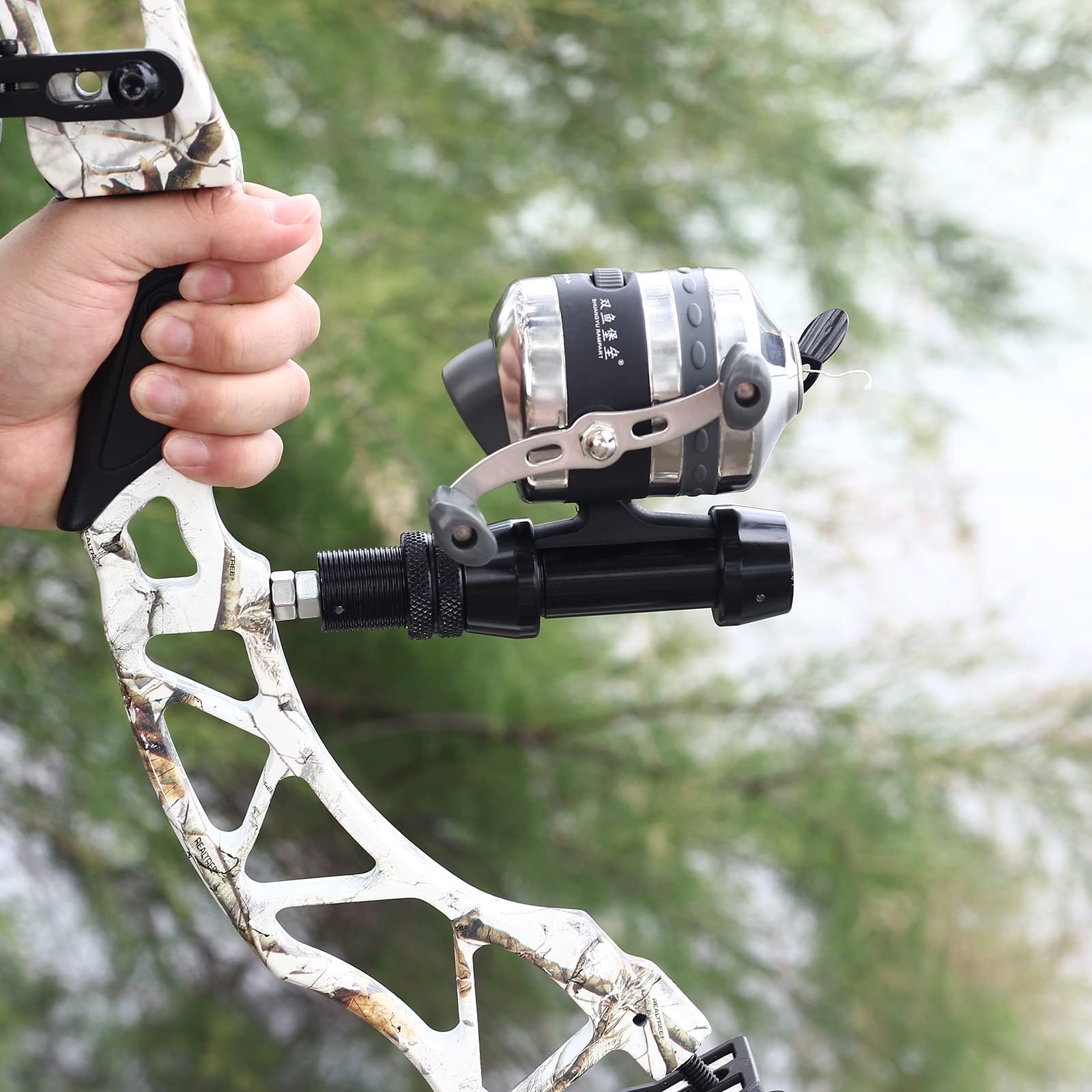 Bowfishing Reel Seat Fishing Reel Mount for Compound Bow and Recurve Bow (Onl…