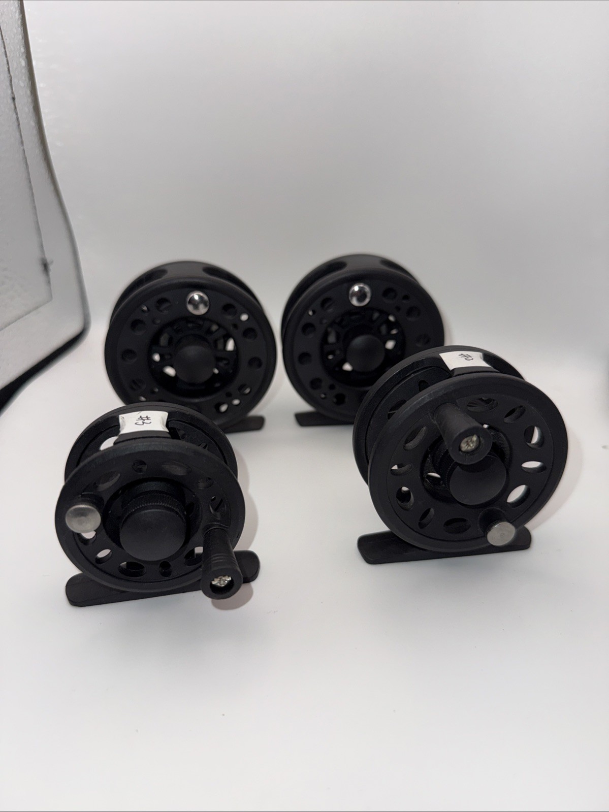 Lot (4) Fly Fishing Reels Lightweight Hard Plastic Great Condition All Work