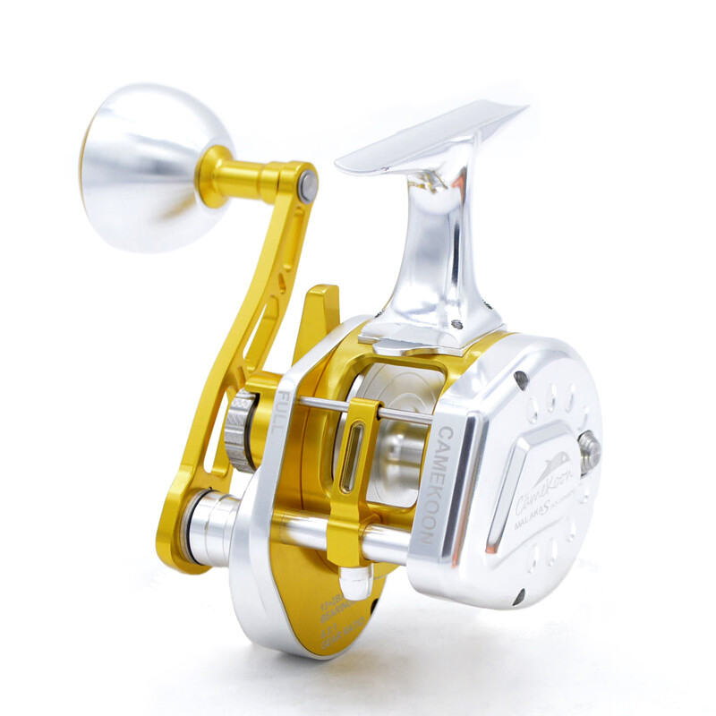 CAMEKOON All Metal Underhead Saltwater Trolling Reel Lever Drag Deep Sea Fishing