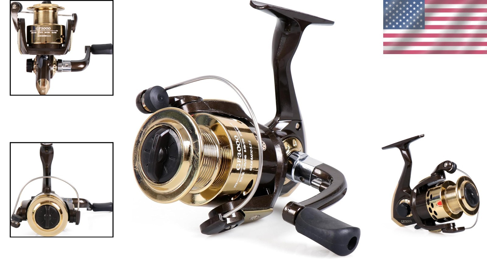 3000 Size Fishing Reel: Smooth Retrieval & Adjustable Drag for All Fish Types