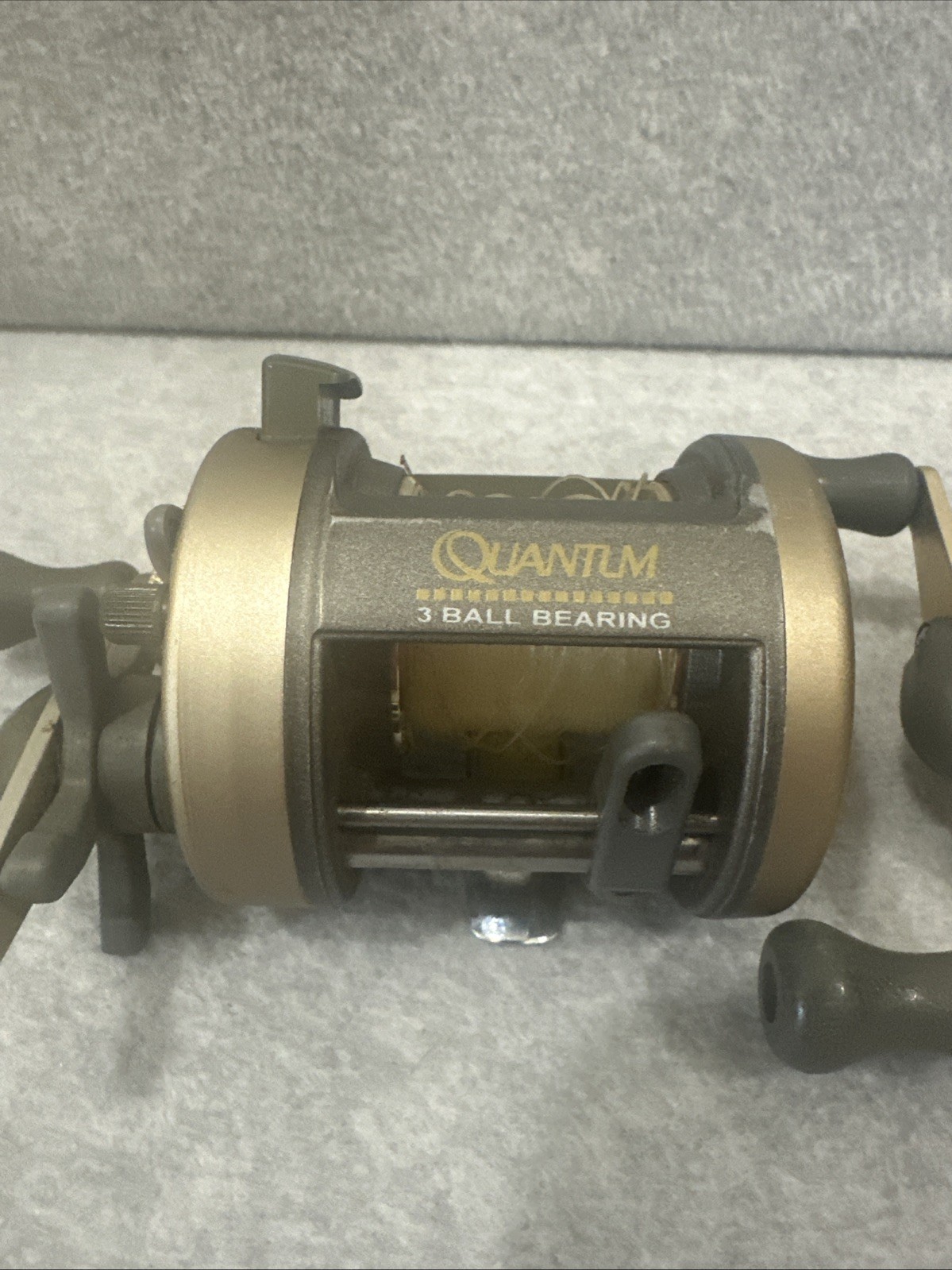 2 Vintage Quantum Iron IR3WL Baitcasting Reel 3 Ball Bearings All Metal ZEBCO