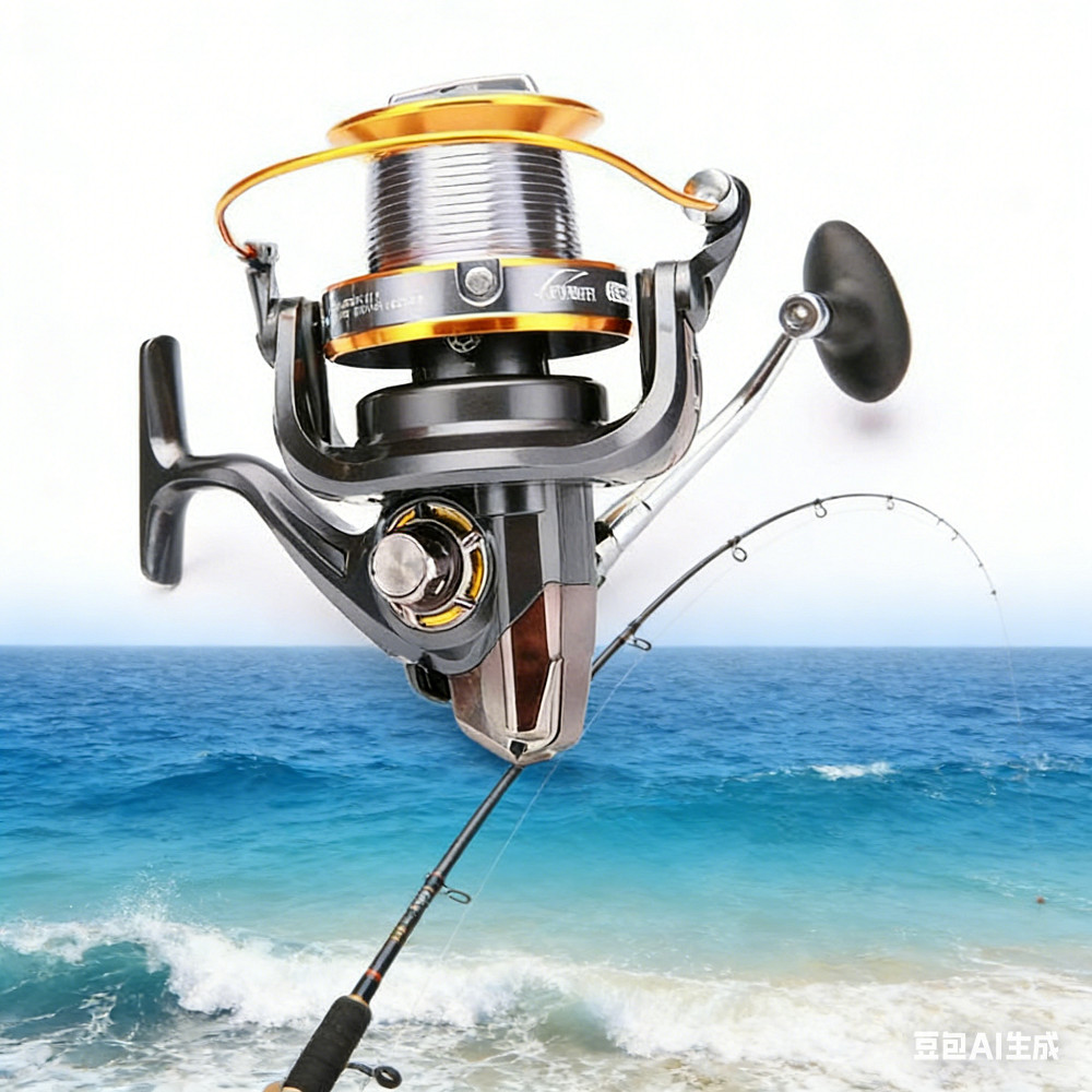 9000 Series Spinning Fishing Reel Full Metal Big Sea Casting Max Drag 55LB