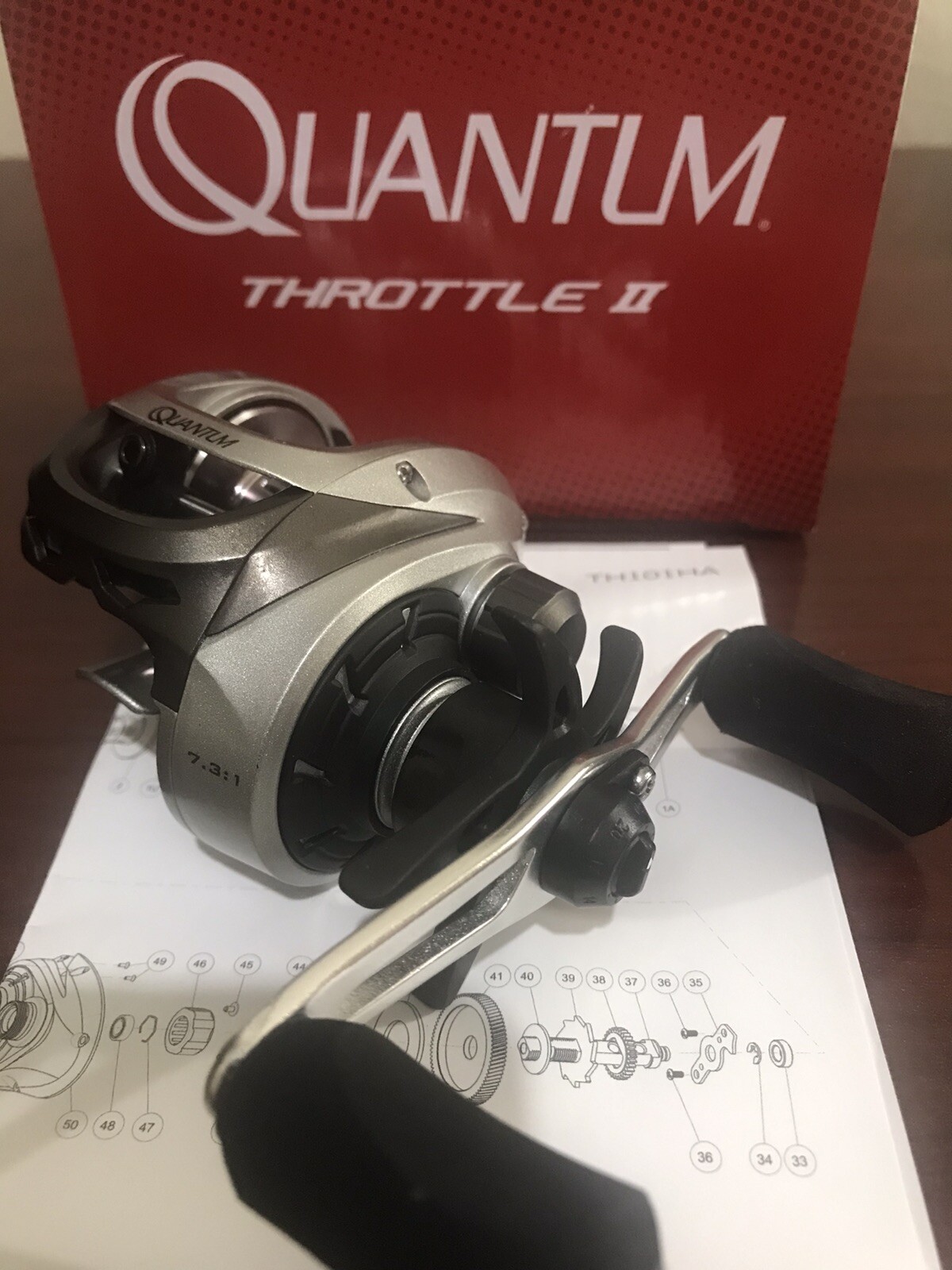 QUANTUM THROTTLE II TH101HA LEFT BAIT CASTING FISHING REEL WITH LINE YOUR CHOOSE