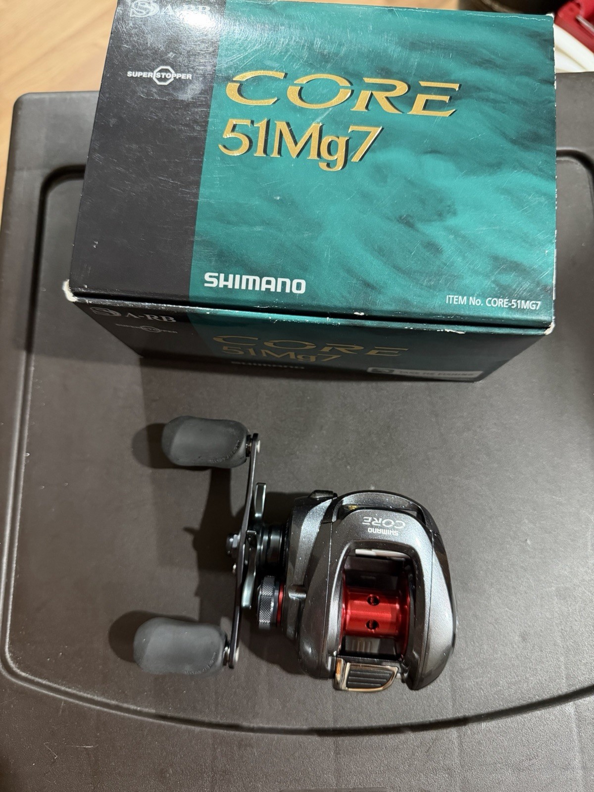 LEFT HAND Shimano Core 51 Mg7 Bait Casting Fishing Reel 9 Bearings NEW OPEN BOX