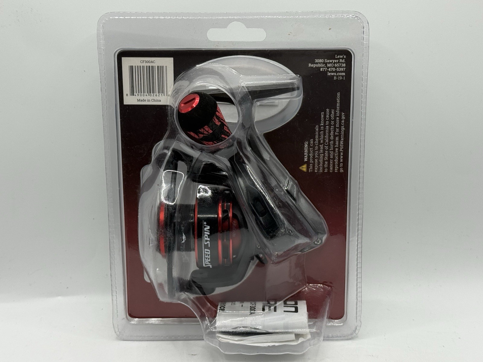 Lew’s Carbon Fire Speed Spin CF300 A Spinning Reel Size 300 Lightweight DSG103