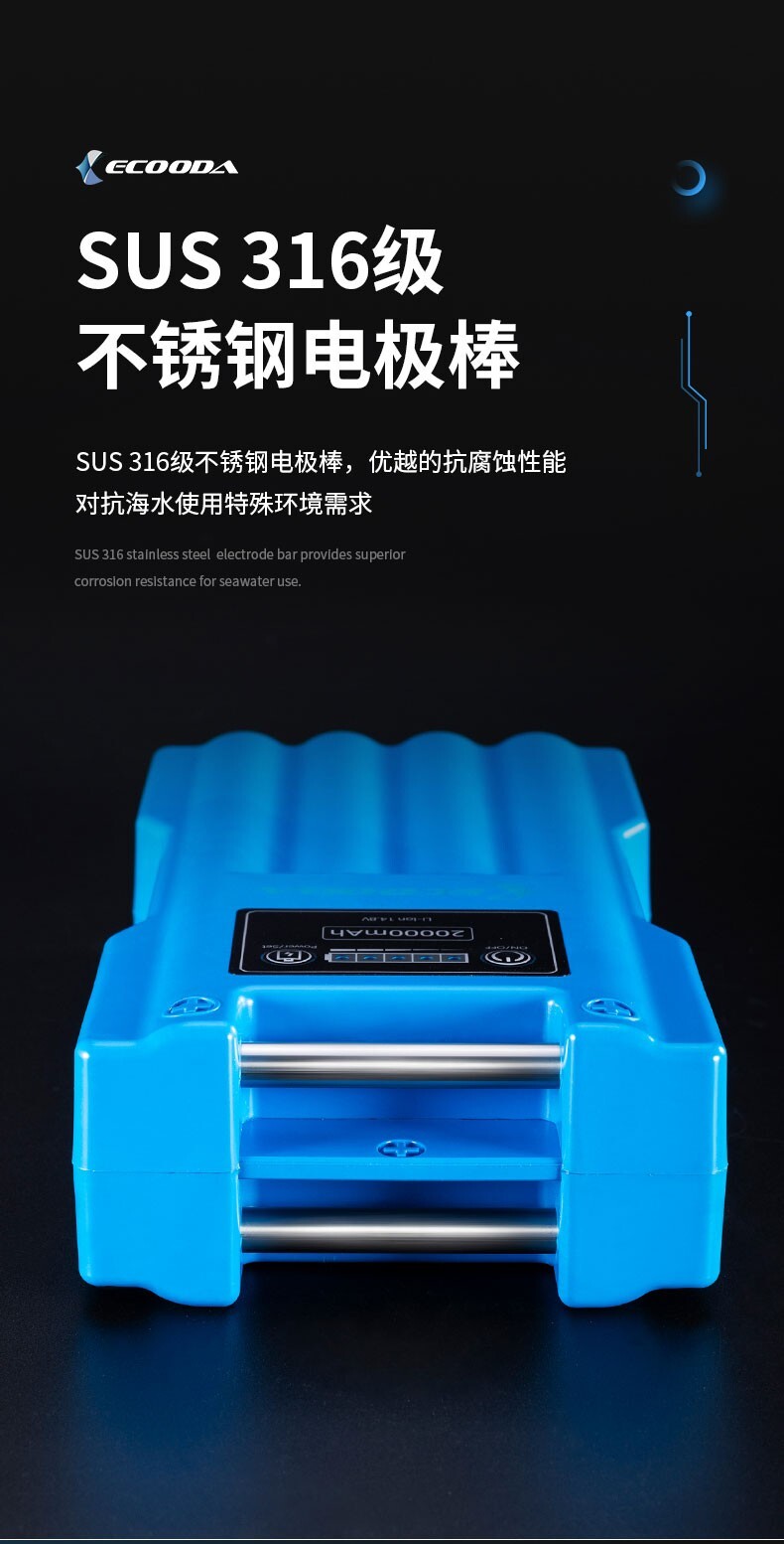 Ecooda 20,000mAh battery for all Daiwa Shimano reels USA Seller