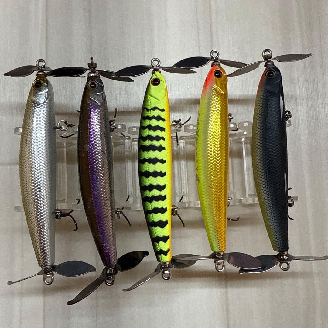 TIEMCO Prop Pepper Bulk Purchase Scratched Fishing Lure Hard Lure Fly Set of 7