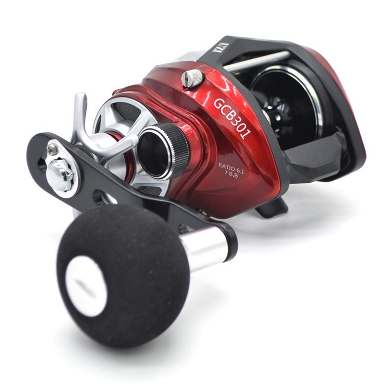 301 Series Large Capacity Left Hand 15KG Drag Baitcast Fishing Reel with Clicker