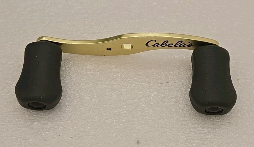 CABELAS DEPTH MASTER GOLD FISHING REEL REPLACEMENT BRASS DOUBLE PADDLE HANDLE