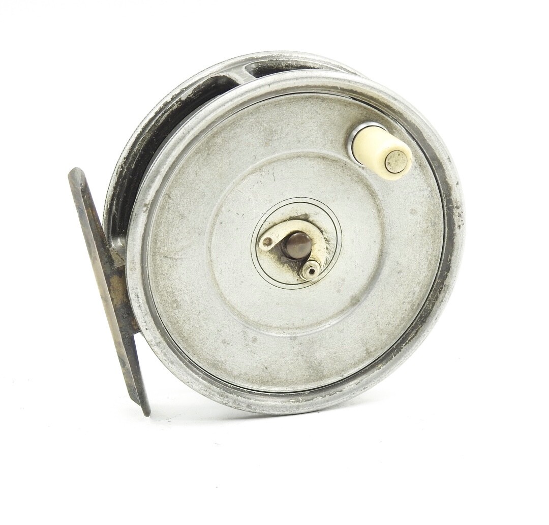 Vintage Hardy Uniqua 3 3/8″ Fly Reel. Modified for Silent Check.