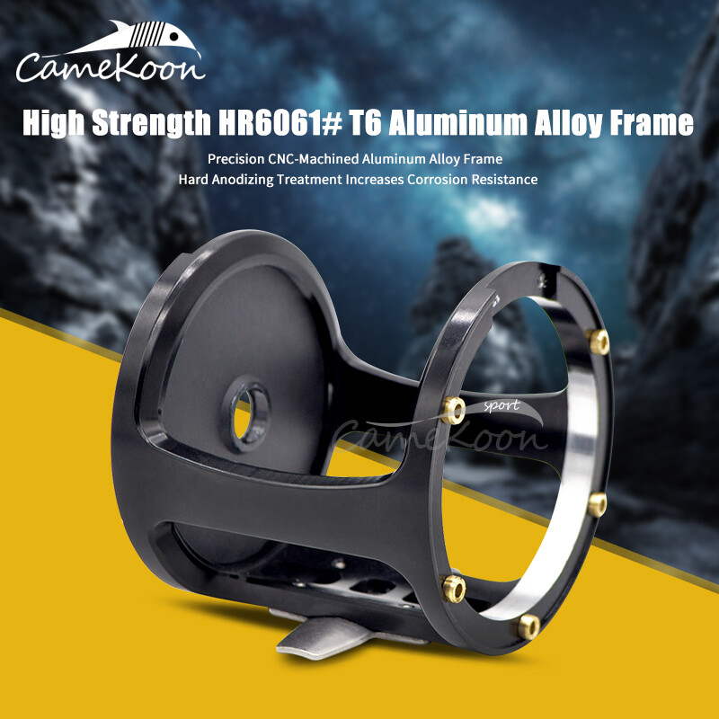 CAMEKOON Saltwater Trolling Fishing Reel Right Hand Sea Baitcasting Fishing Reel