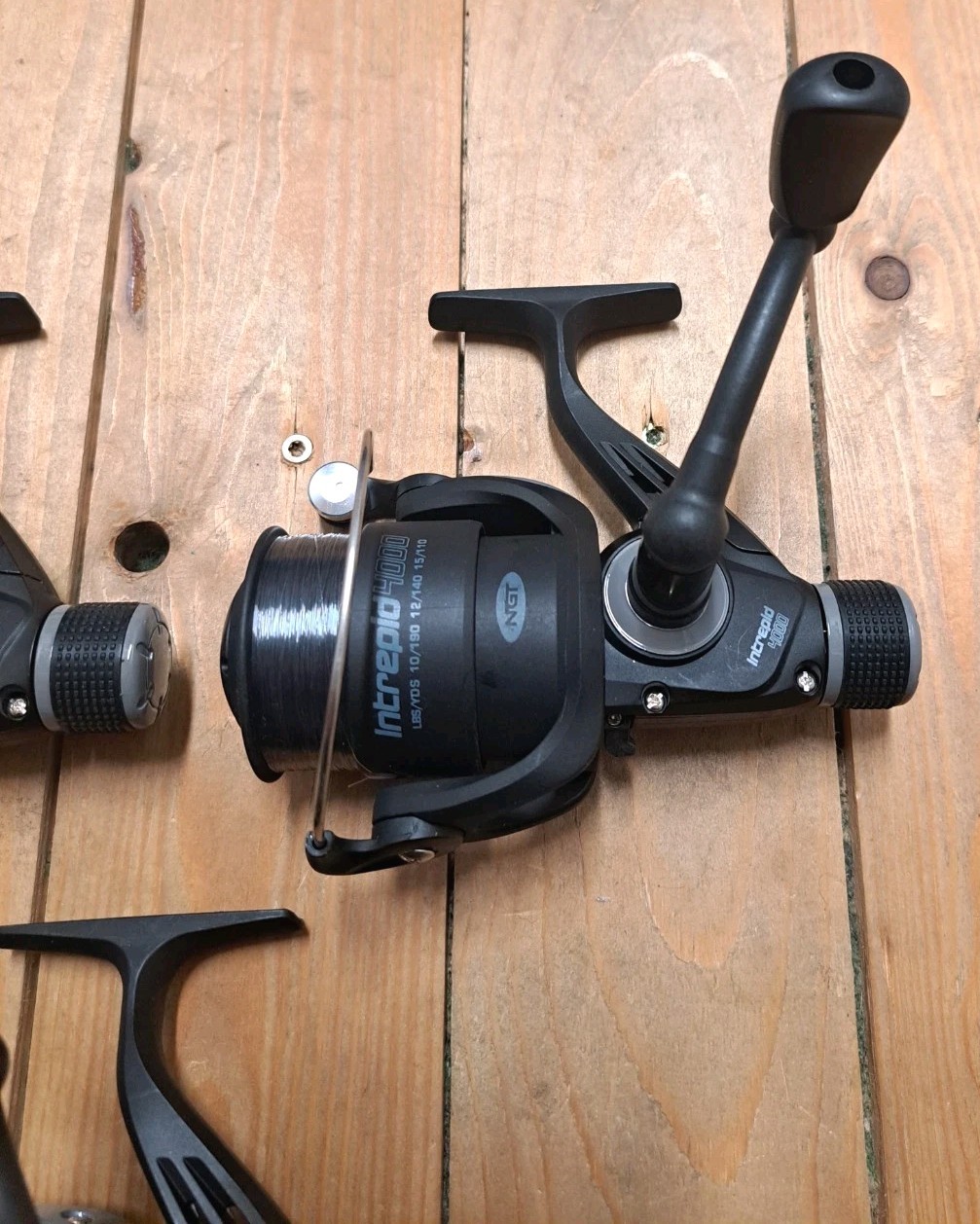 3 × NGT Stationary Reels 4000 Rear Brake Fishing Reels NEW Fishing Reels Carp